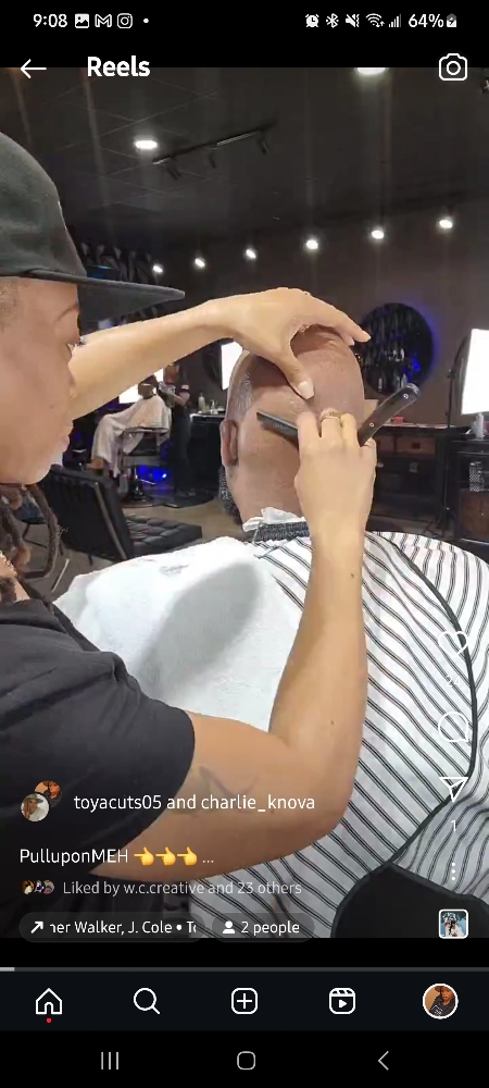 Charlie's Razor Head Shave