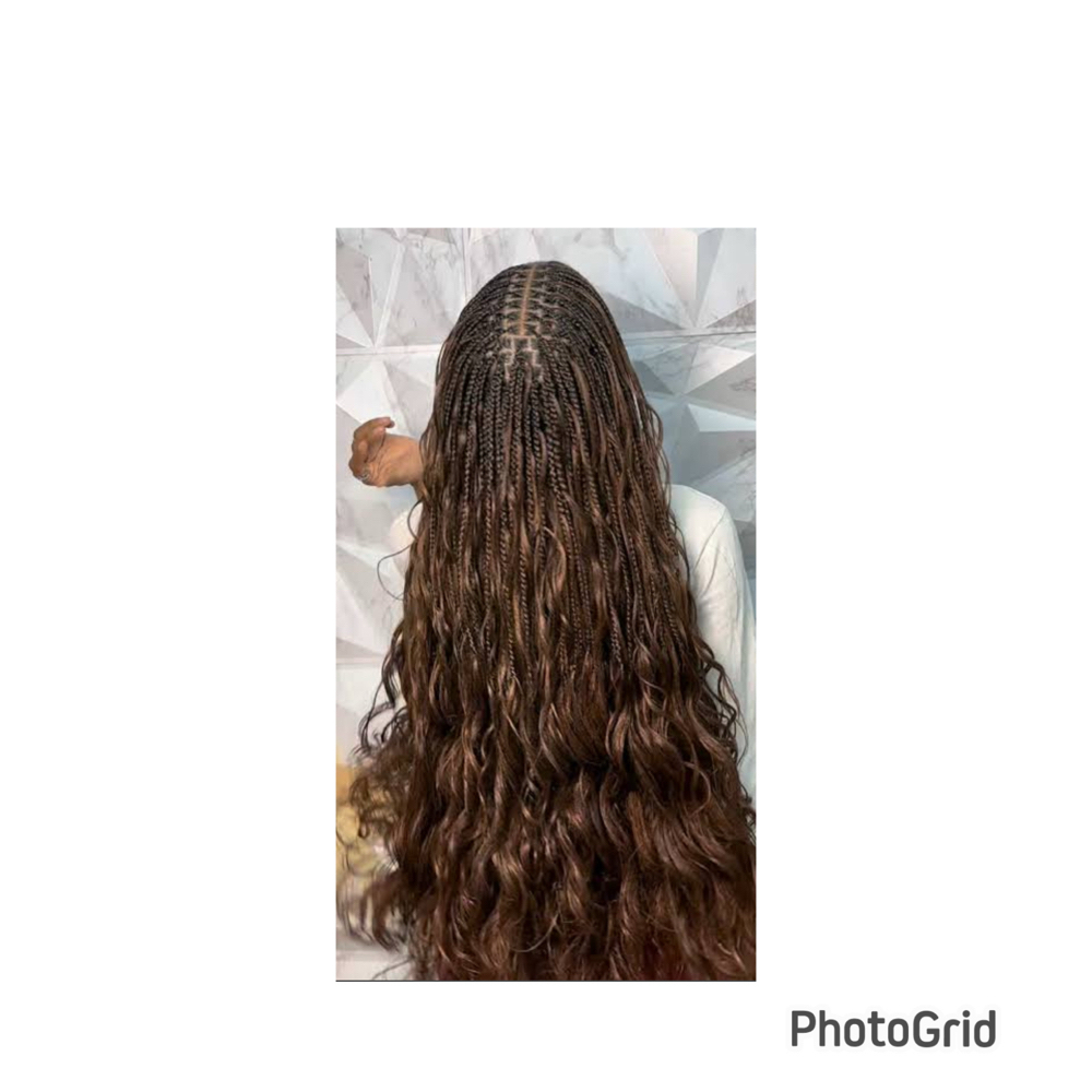 French Curl Boho Knotless at NAY HAIR BRAIDING in Springhill, FL