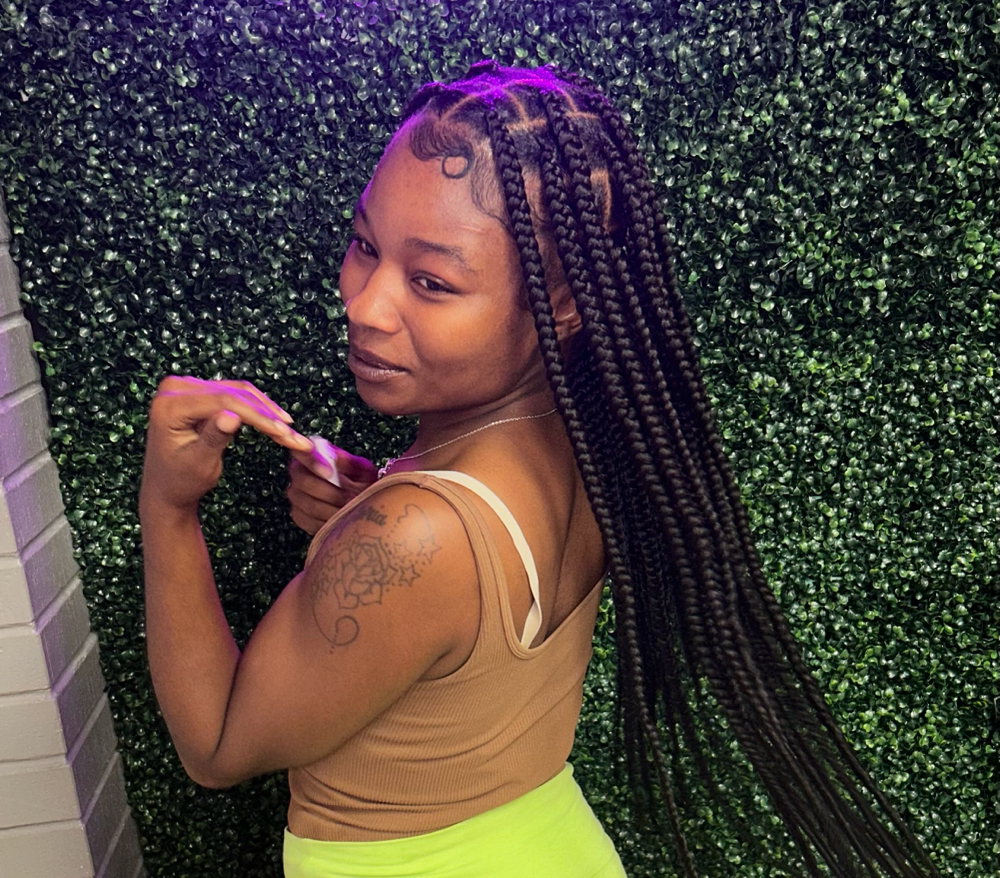 Large Knotless Braids at Eryka’s Hair Couture in Midlothian, IL