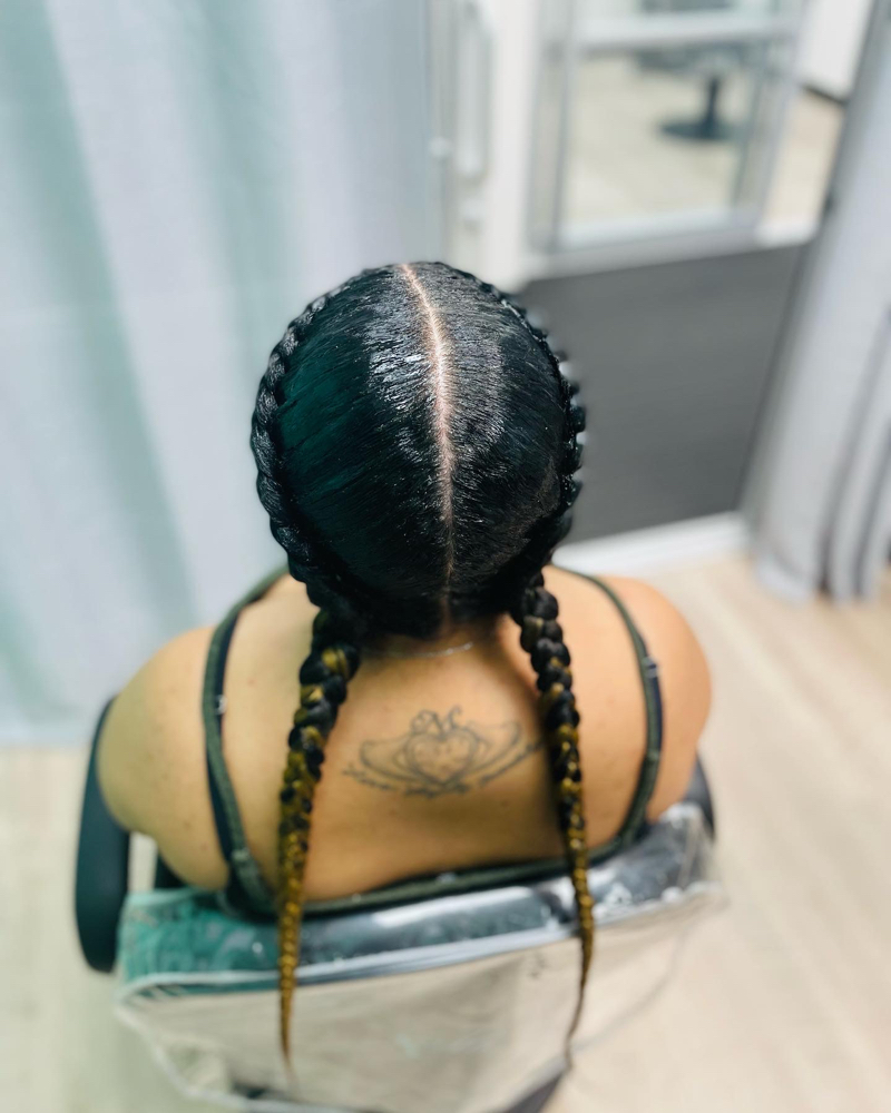 2 Feed In Braids