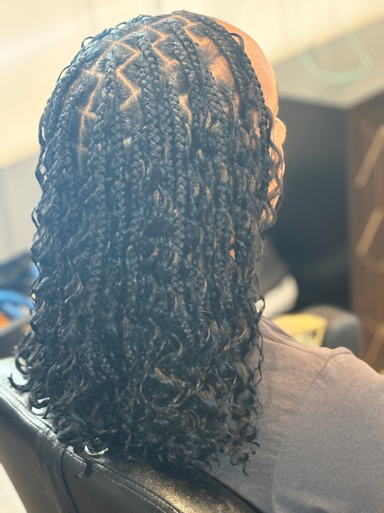 Boho Knotless Bob