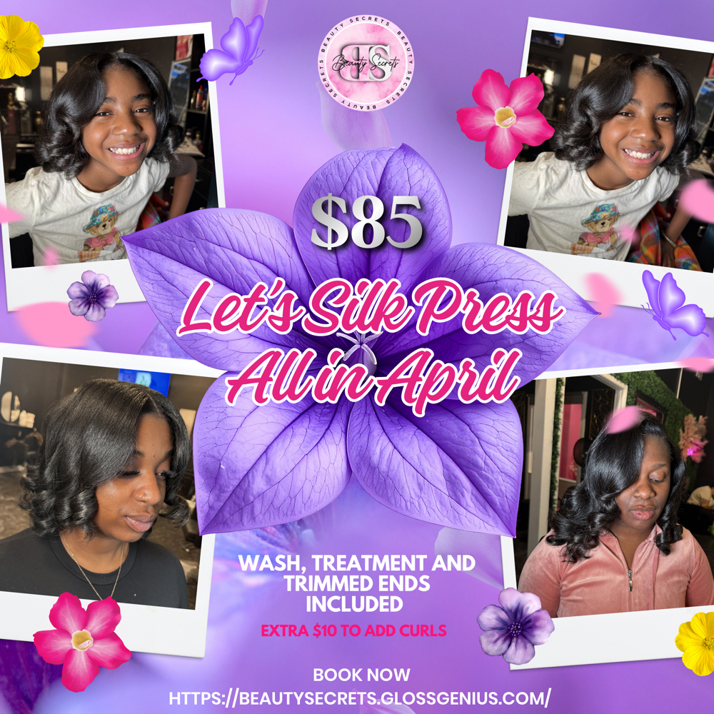 April Silk Press Special at Beauty Secrets in Milwaukee, WI