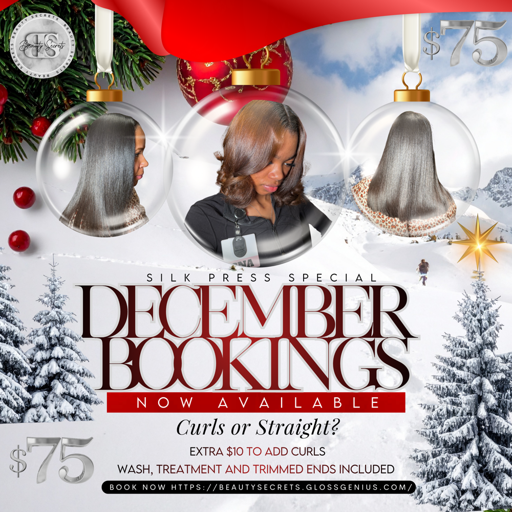 December Silk Press Special