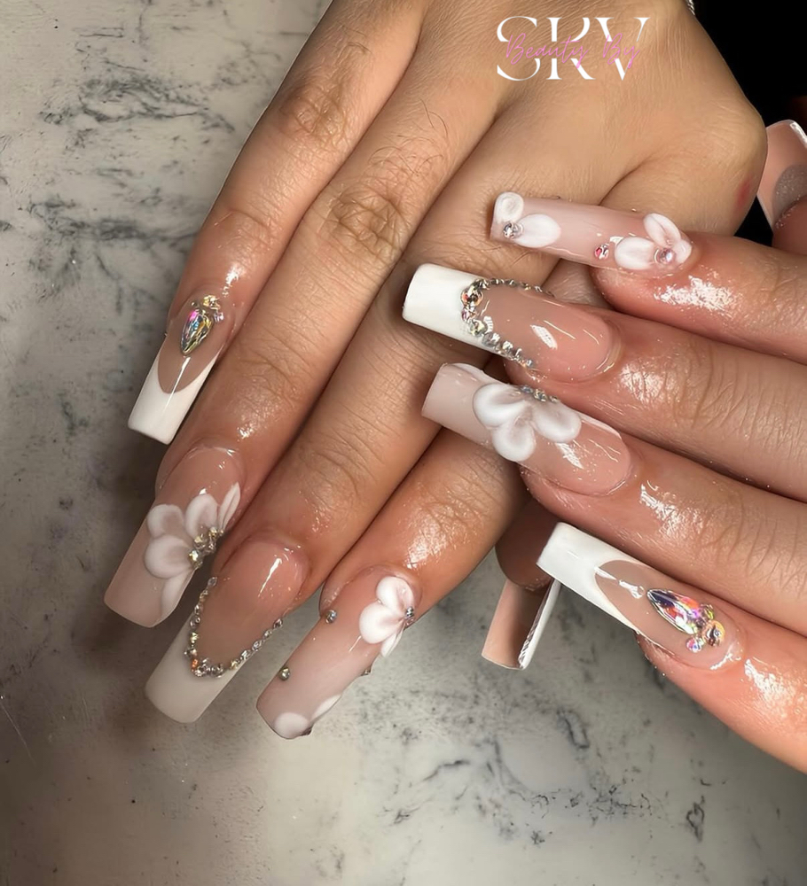 Long Acrylic Full Set (5-6)