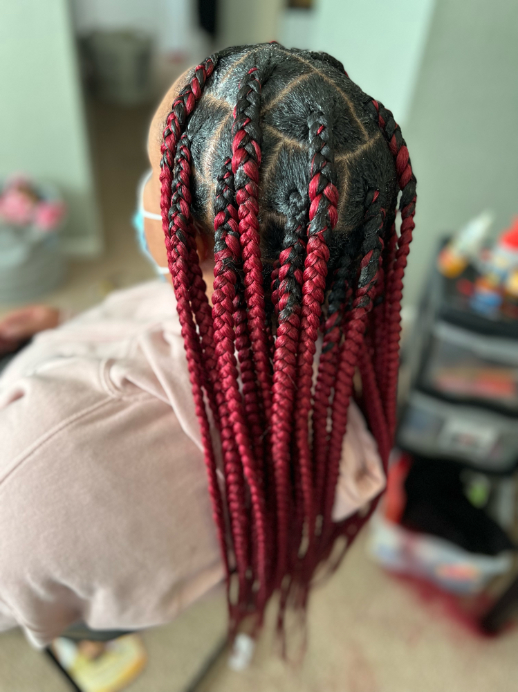 Jumbo Knotless (Mid Back)