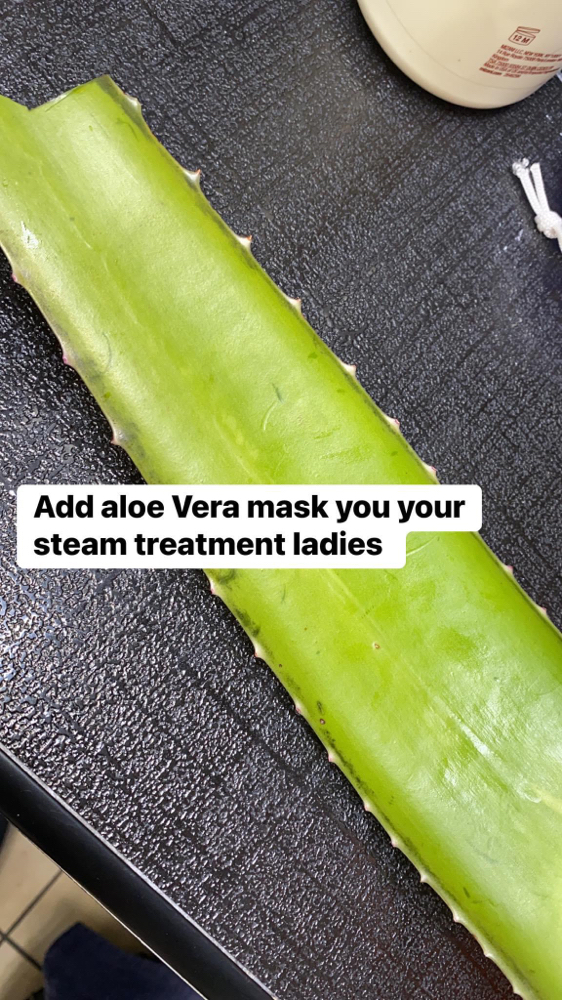 Aloe Vera Steam Treatment