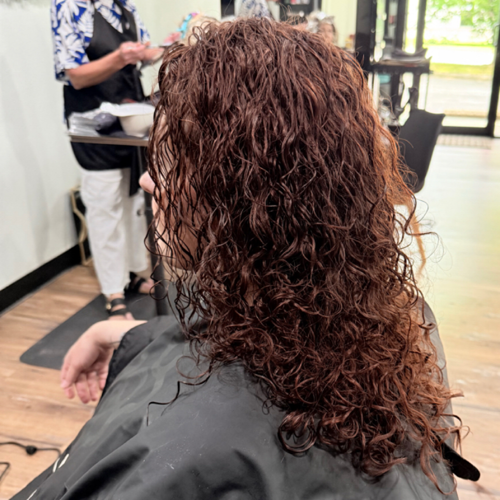 After Perm Curly Cut at Hair By Heather in Fayetteville, AR