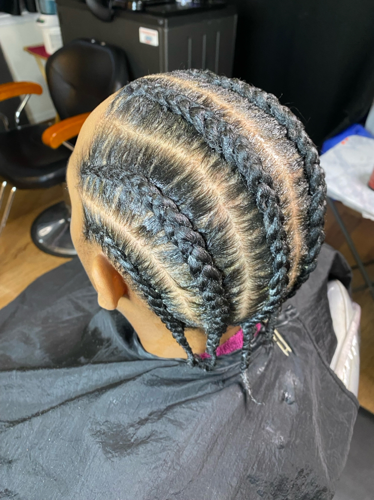 Natural Hair (Simple Braid Down) at U’Neek HairStoree, Hair Artistry Salon in Stafford, VA