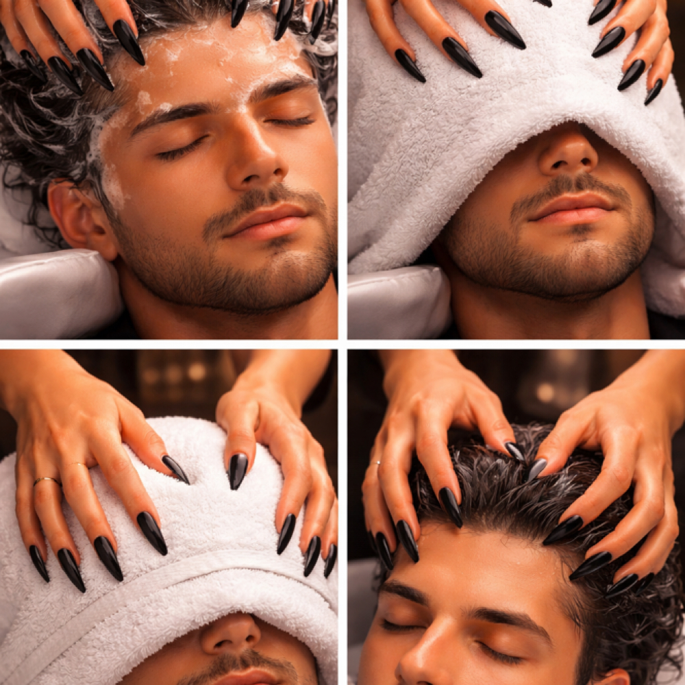 Wash W/10 Min Scalp Massage at Outcast Men’s Hair by Aubree in Round Rock, TX