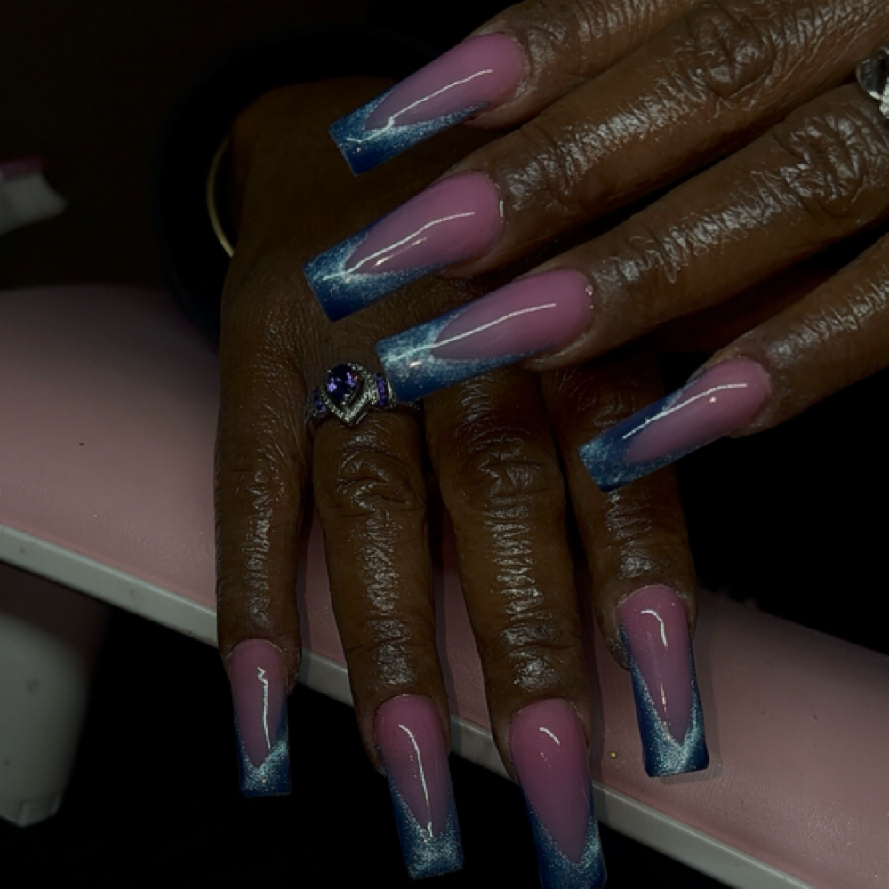 + French Tip (Cat Eye) at Prettyaesthetic._ in Nashville, TN