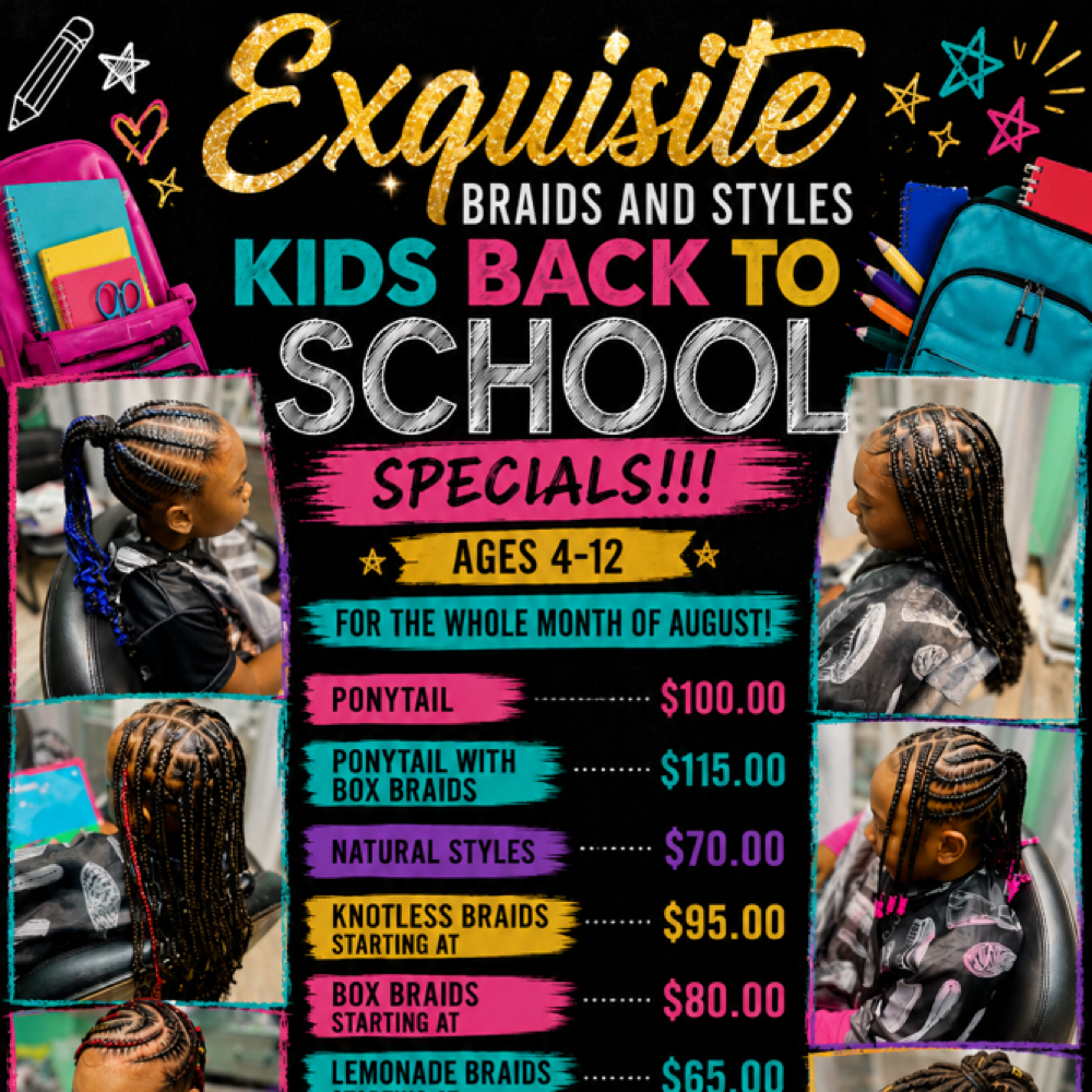 Braided Ponytail With Box Braids at Exquisite Braids And Styles in Aurora, CO