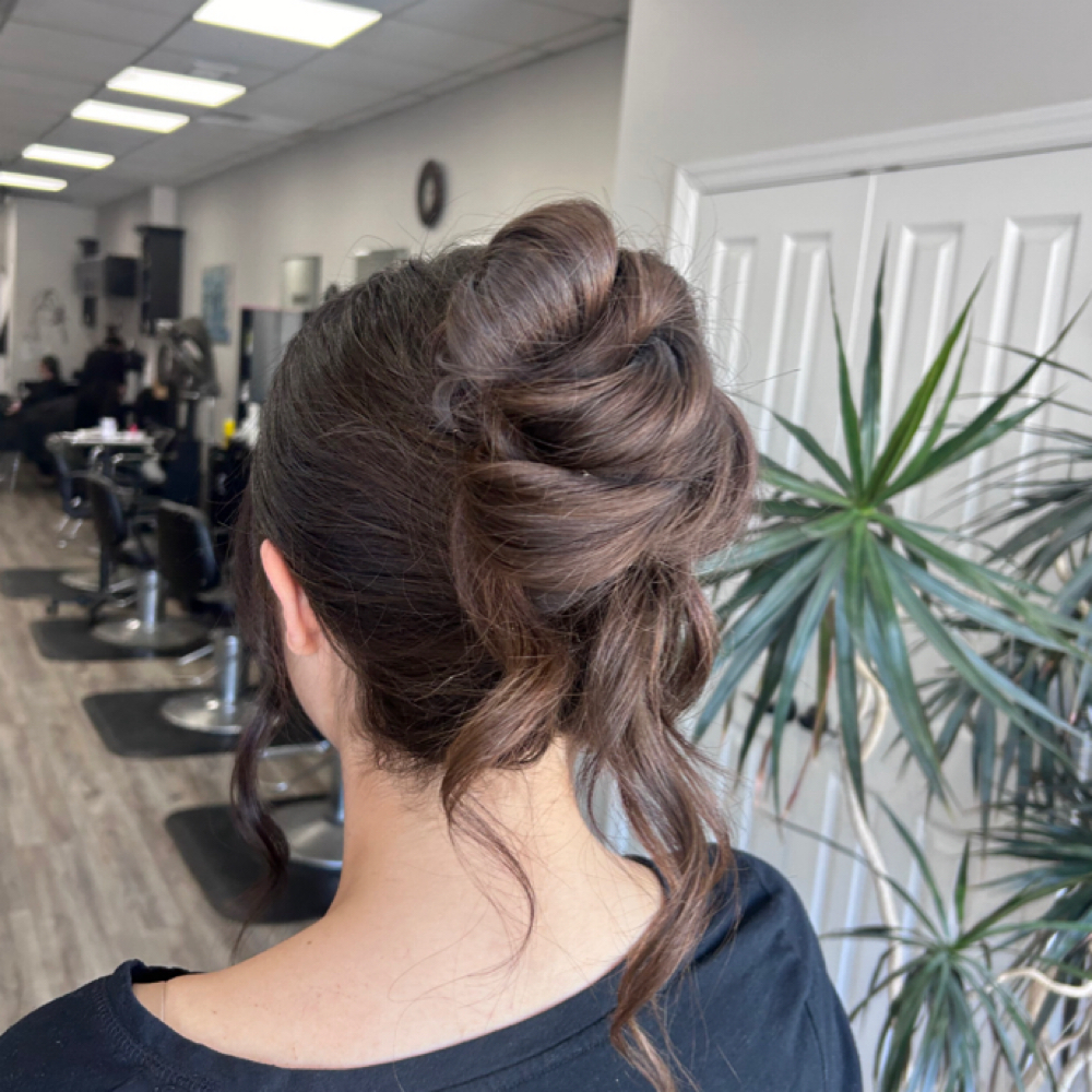 Updo at Grand Central Hair Salon in Massapequa, NY
