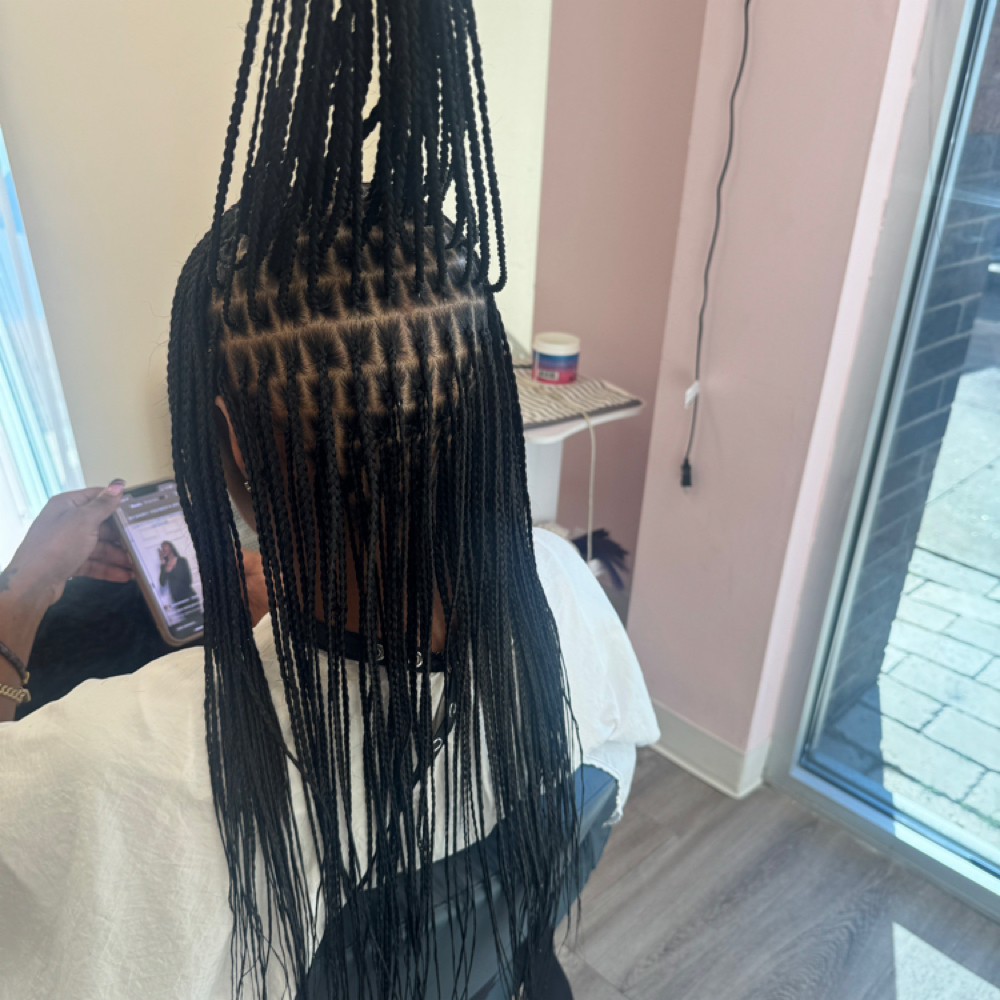 Small Knotless But at Luxe braids & beauty LLC in Dallas, TX