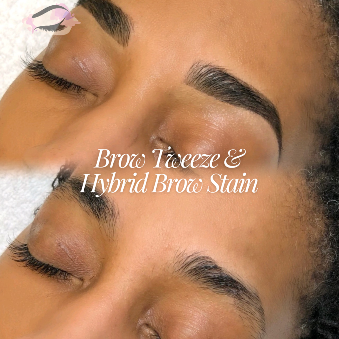 Brow Tweeze & Hybrid Brow Stain at THAT’S A LASH! Lashes, Brows, & Head Spa in Buford, GA