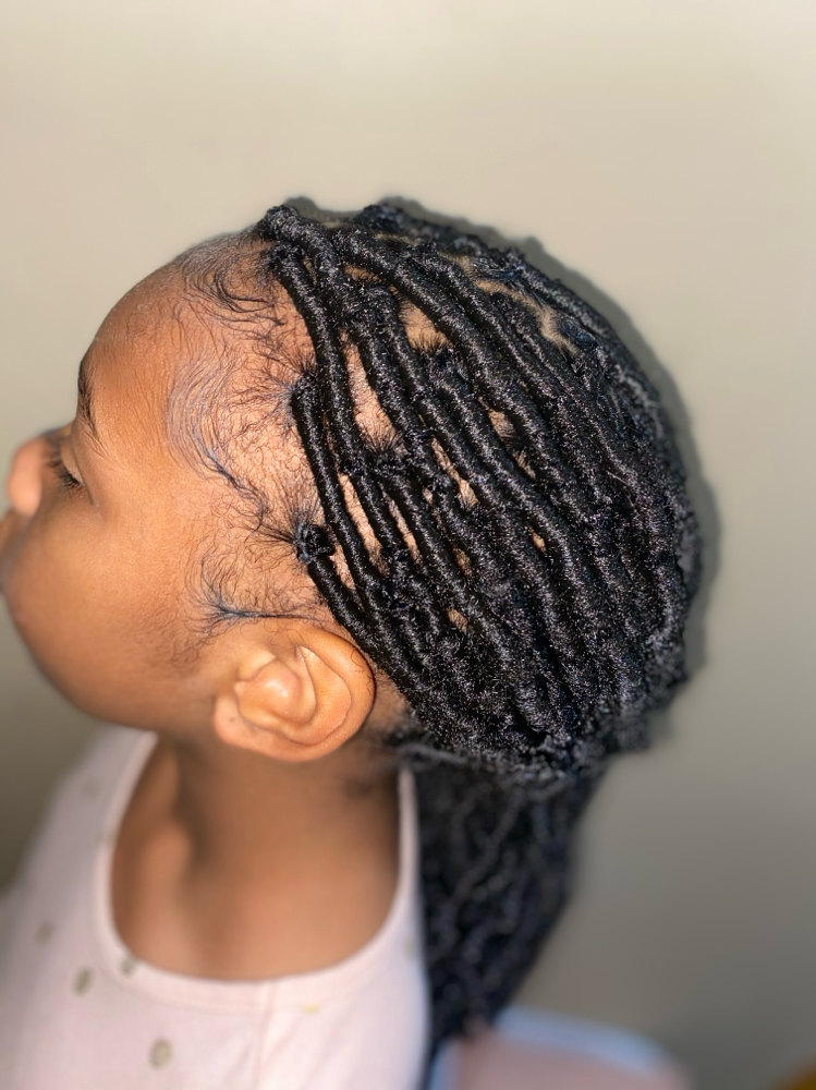 Kids Faux Locs ( Hair included)
