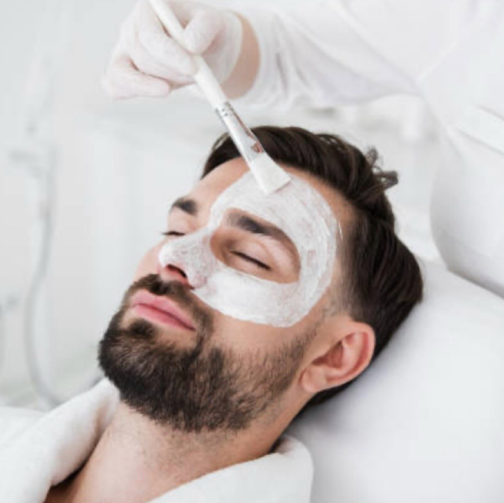 Revitalizing facial for men