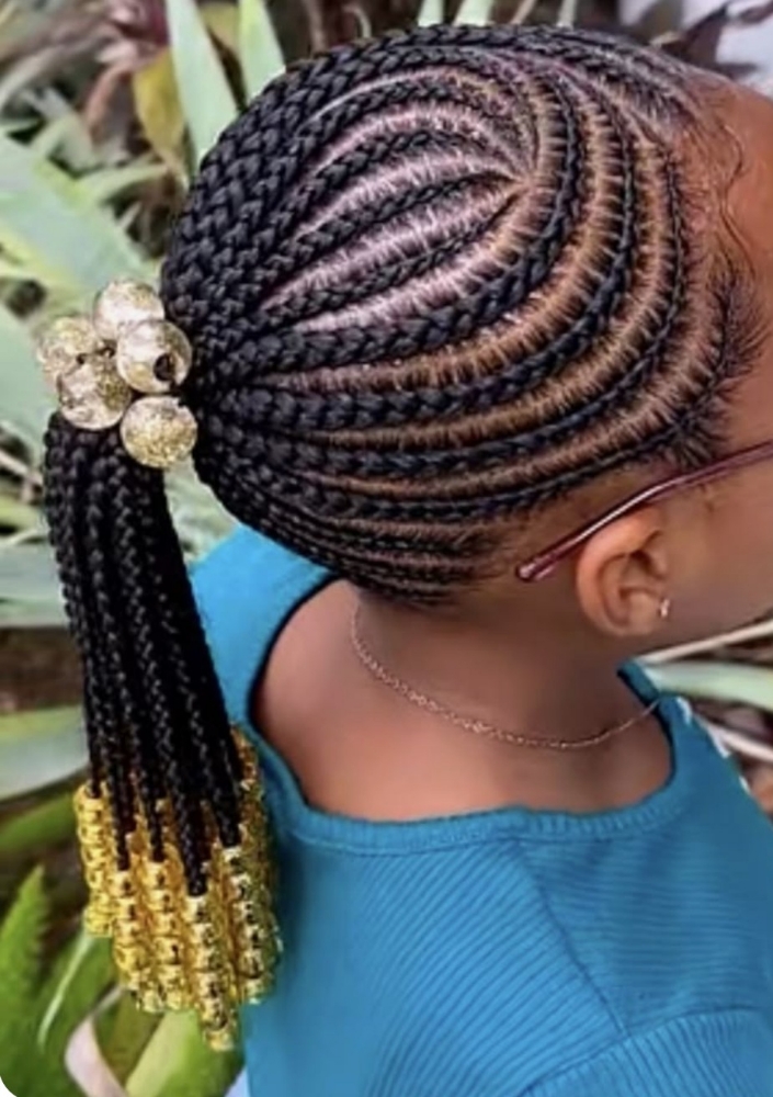 Kids Cornrows Hair Included