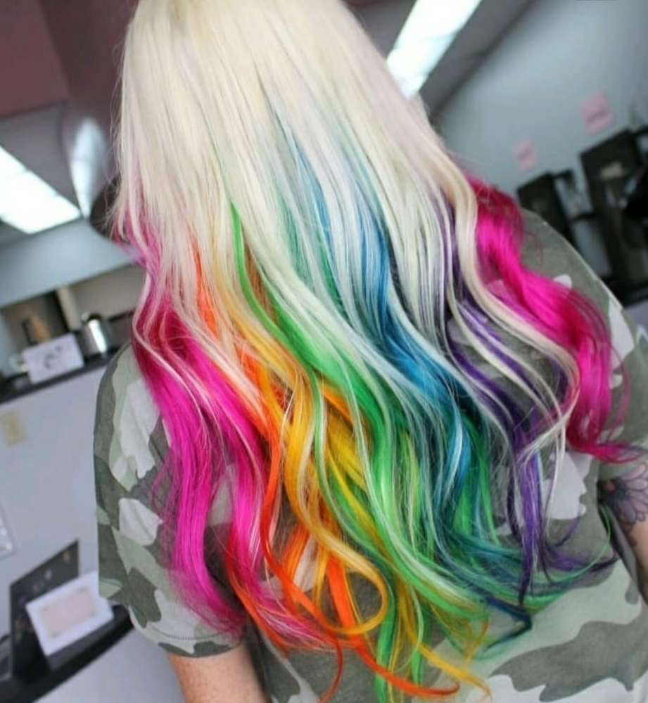 Vivid Color Half Head (Underneath)