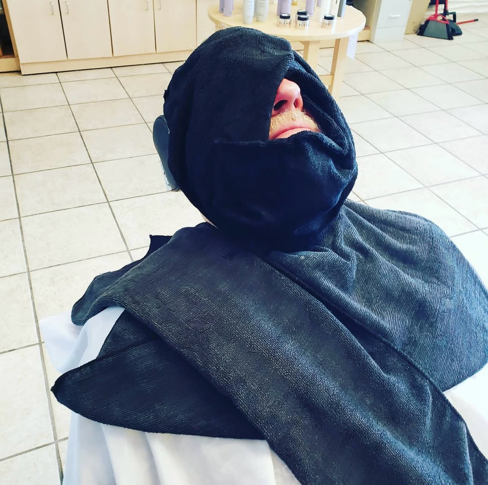 Hot Towel Face Shave
