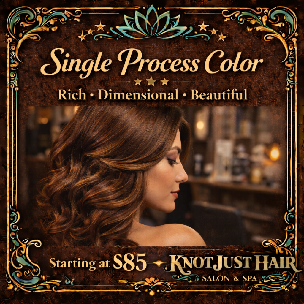 Single process color at Knot just hair in Clatskanie, OR