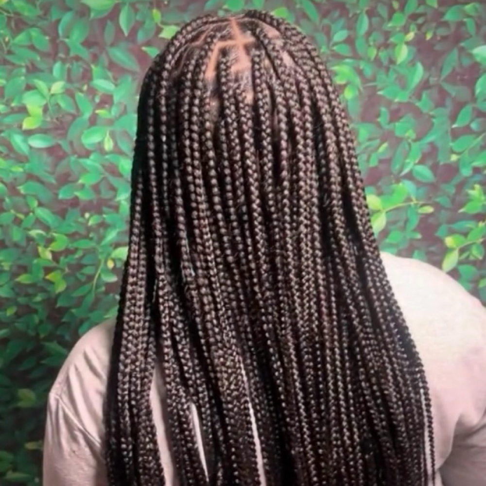 Smedium Knotless at Hair by sani in Sacramento, CA