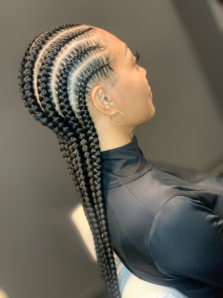 6-8 Feed-in Braids
