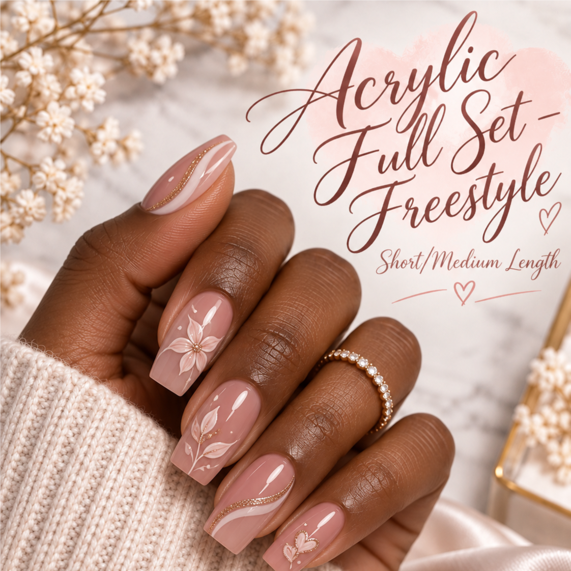 Full Set - Freestyle (Short/Med) at Forté Nail Spa in Toledo, OH