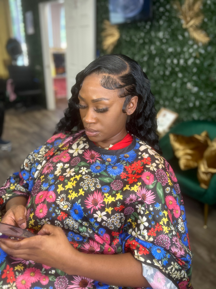 Wig install (Over locs )