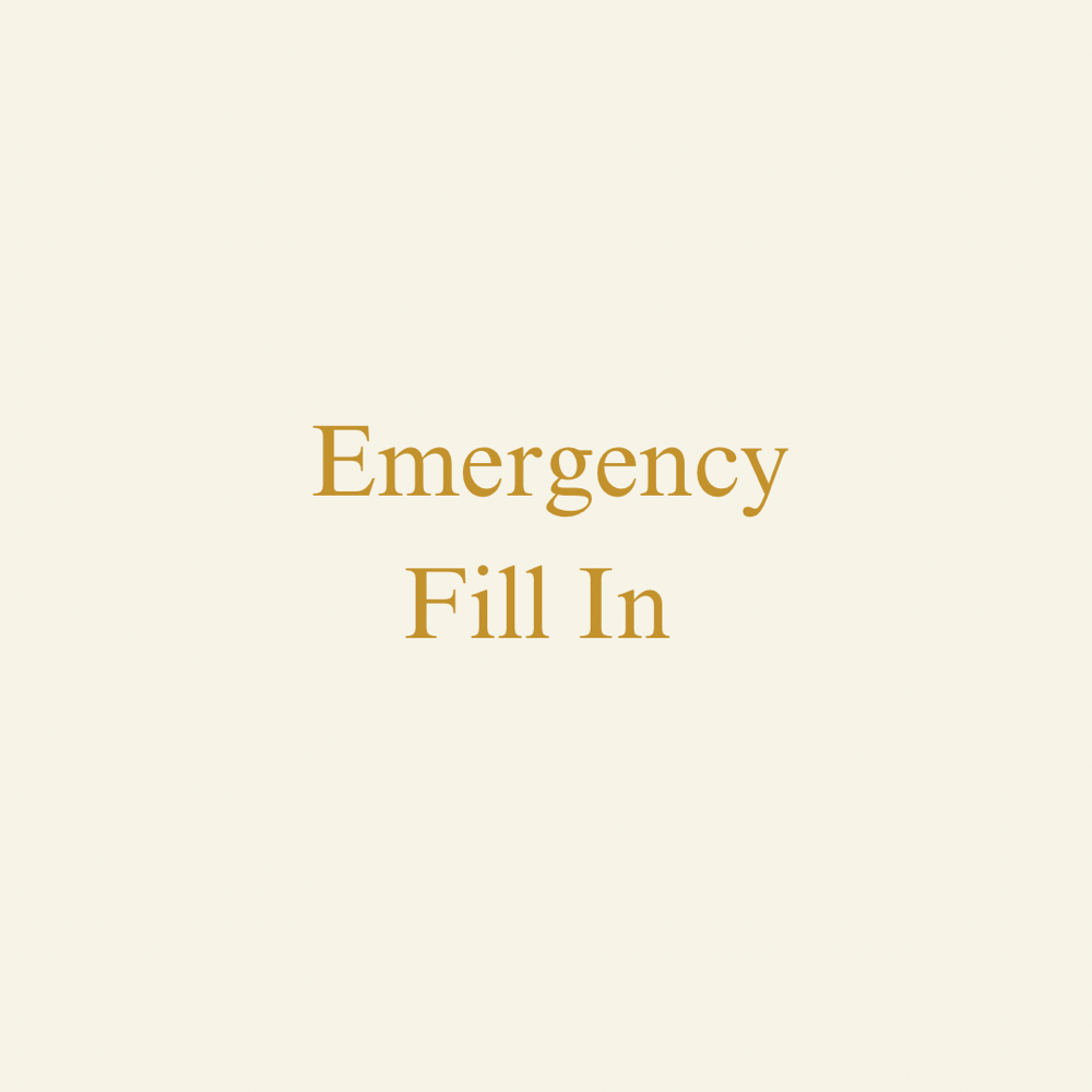 Emergency Fill In