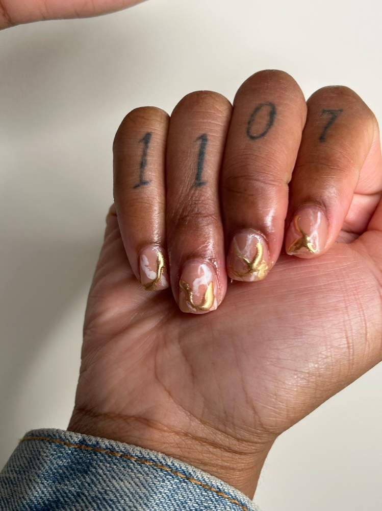Gel Polish Design Change at TheSlimTippin in Charlotte, NC