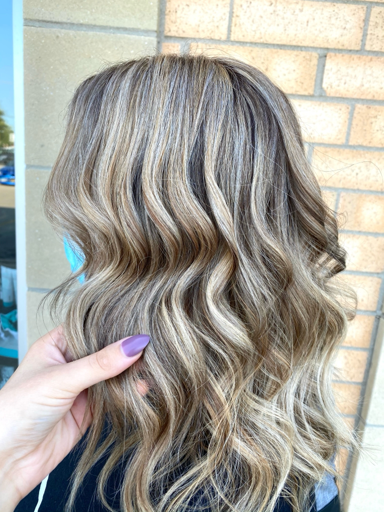 Full Highlight & Haircut & Toner