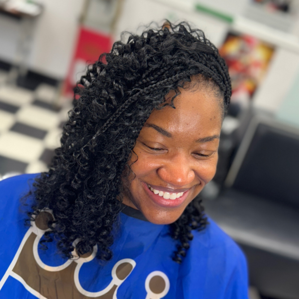 Boho Knotless BOB at HairGoals By Germ in Raytown, MO