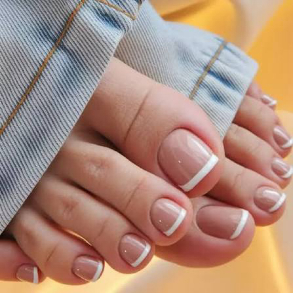 French Gel Pedi at Sasha Bales in Muskogee, OK