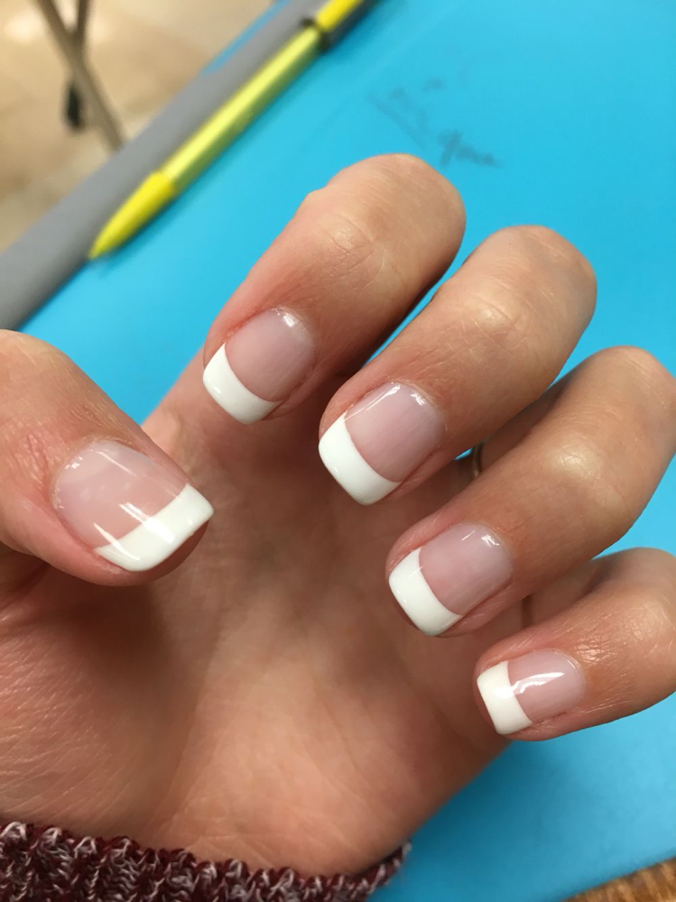 French Manicure with Gel