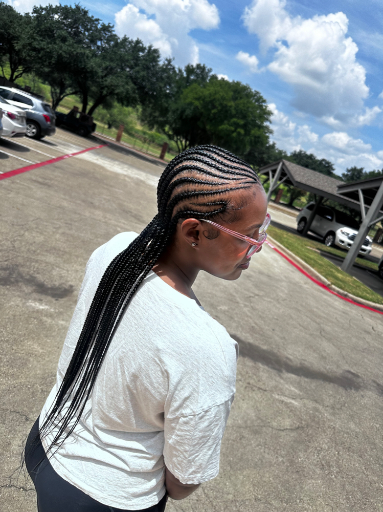 Freestyle  Cornrows Waist Length