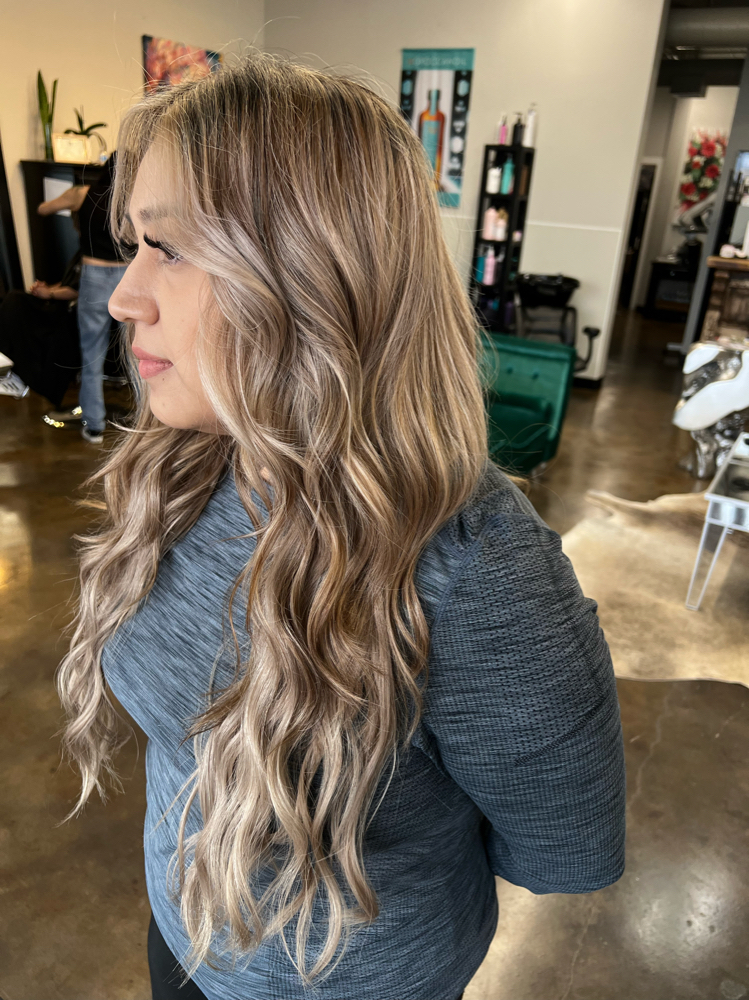 Handtied Extension Install at M P studio in Houston, TX