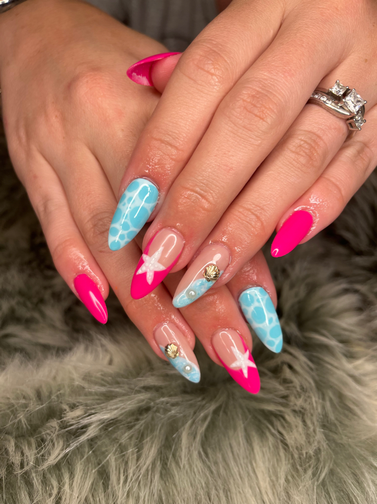 GelX Set (Medium) at Heavenly Hair & Nail Spalon in Wingina, VA