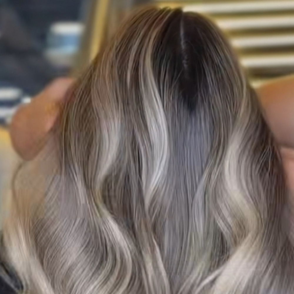 Full Balayage +  Root Touch-up. at Dreamcuts and Styles Hair Salon in Fulshear, TX