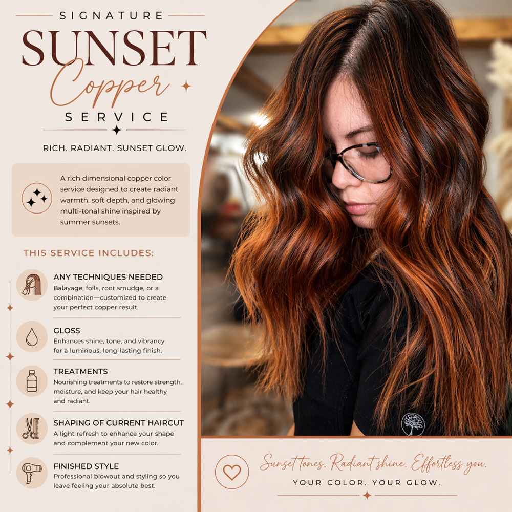 Sunset Copper at Rachel Nyce Hair in Cleveland, TN