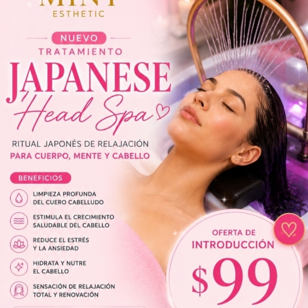 ESPECIAL Japanese Head Spa at Mint Esthetic in San Juan, PR