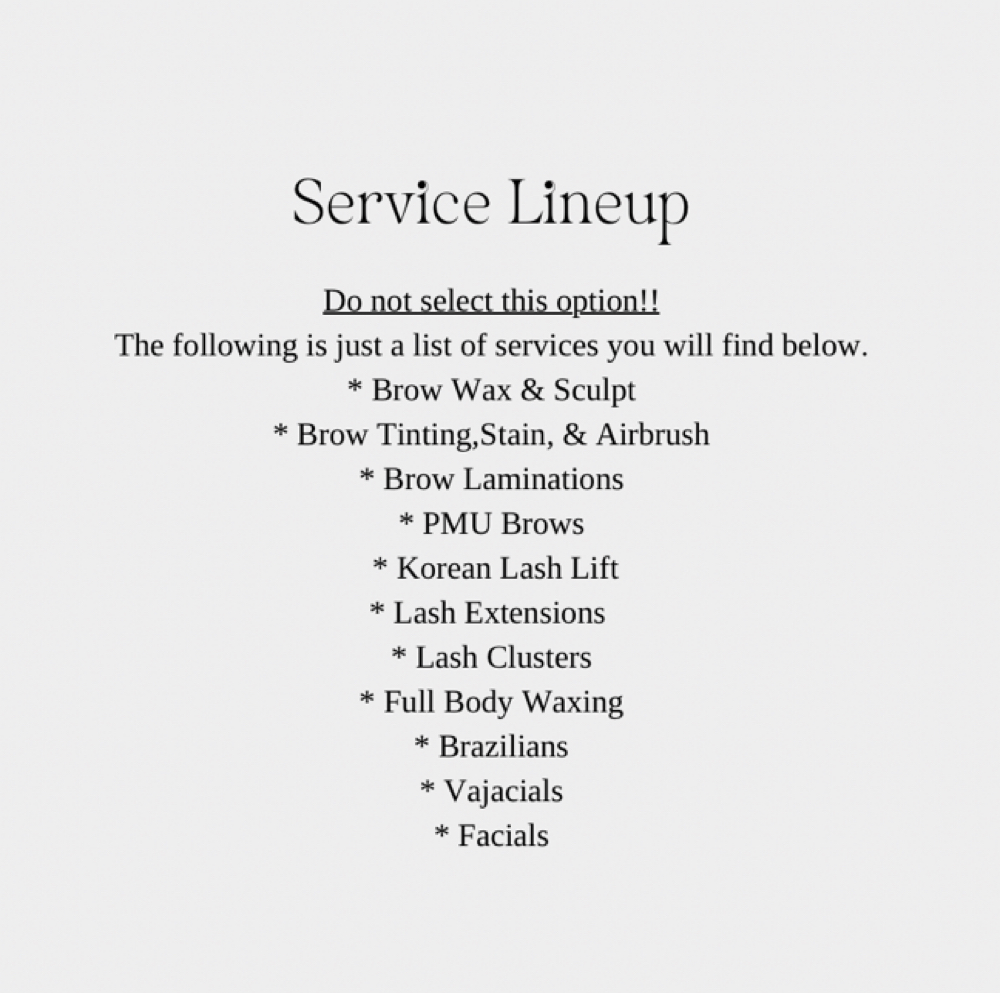 Please Do Not Select This Option at Poised Brow in Austin, TX