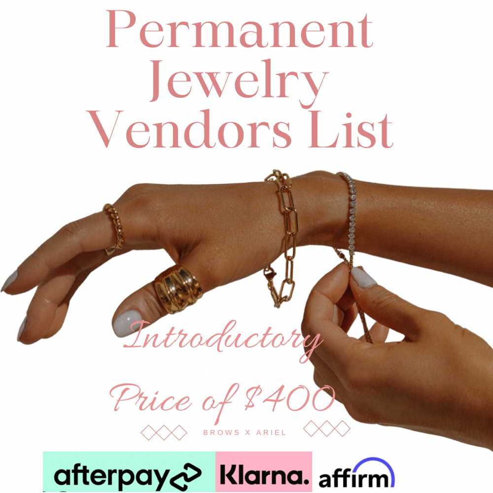Permanent Jewelry Vendors List at BrowsXAriel in Las Cruces, NM