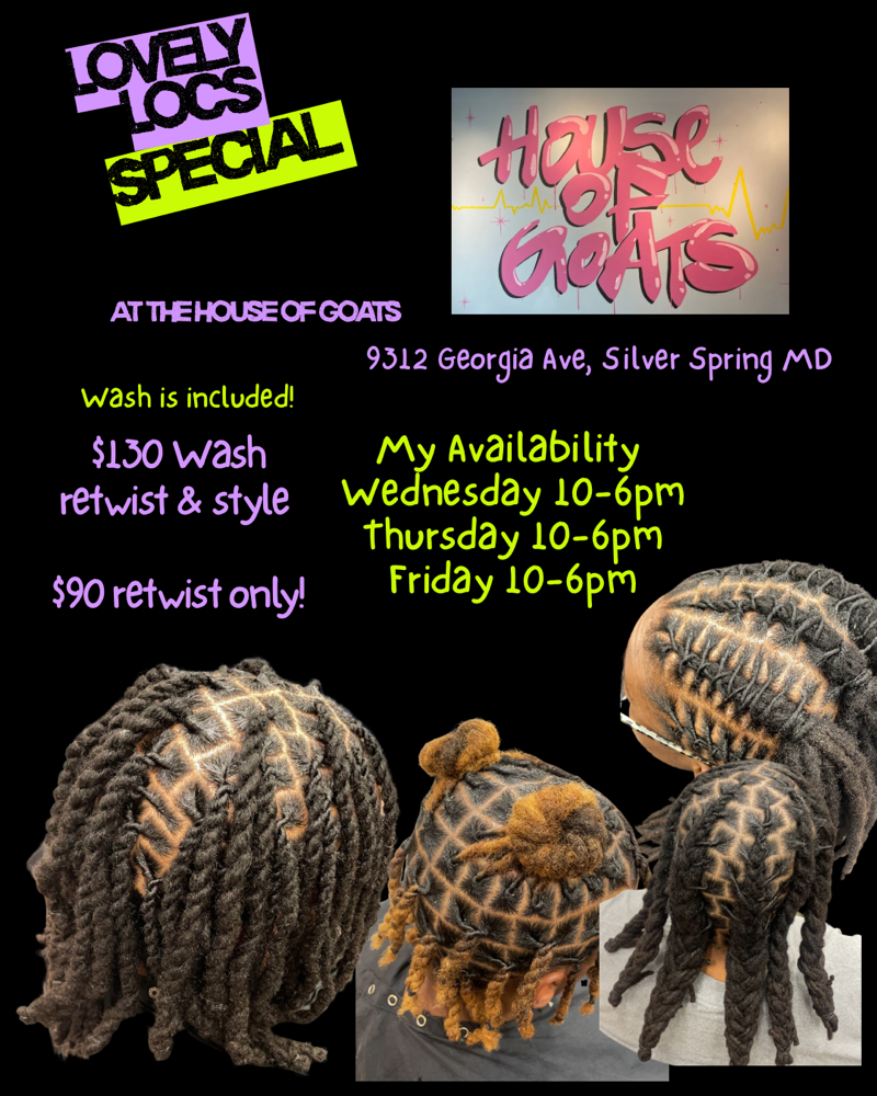 LovelyLocs Special *Retwist Only*