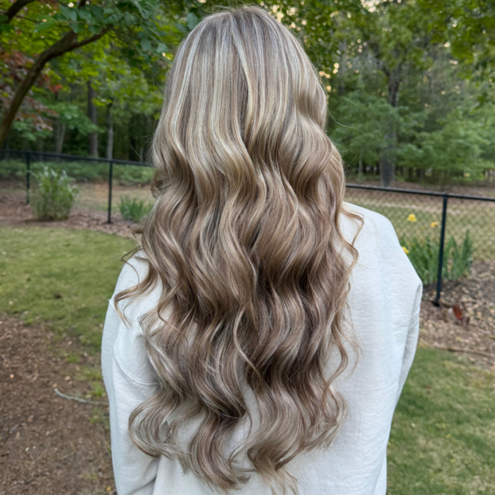 Invisible bead extensions install at Faithfully Rooted in Gilbert, SC