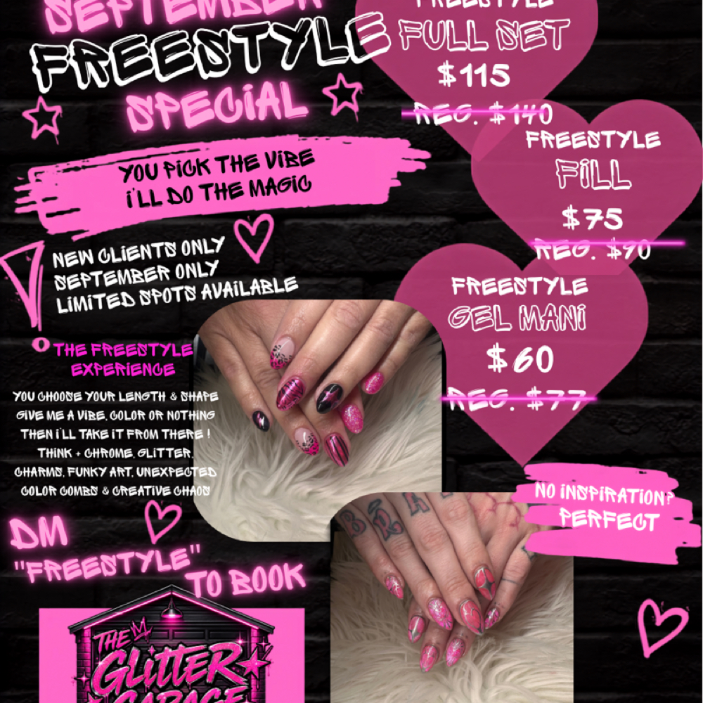 September Only New Client Special at The Glitter Garage in Knoxville, TN