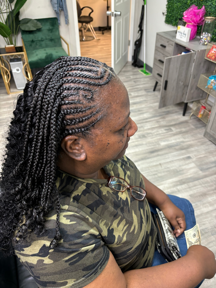 Fulani Braids With Sewin