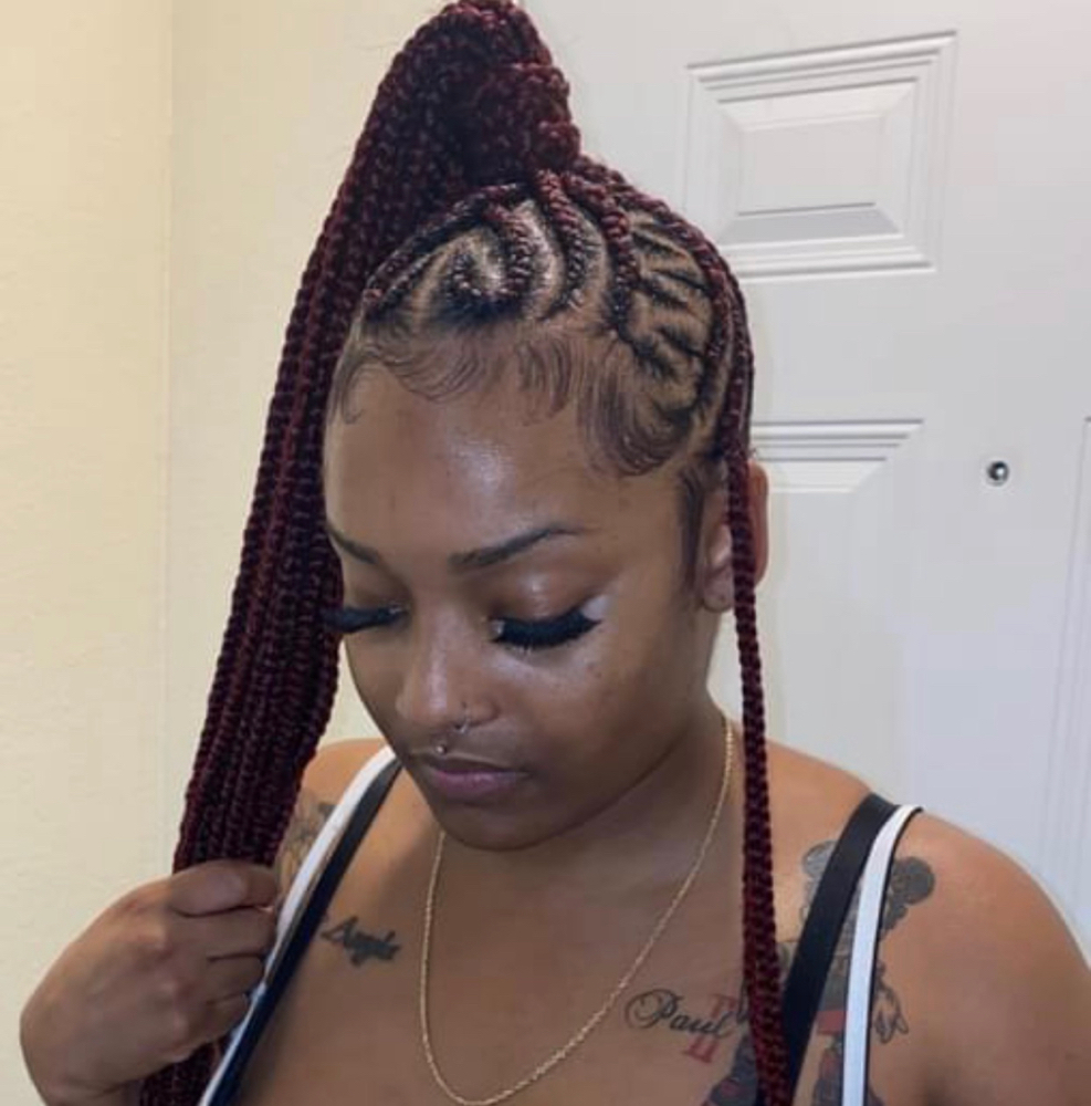 Designer Mini feed In Ponytail