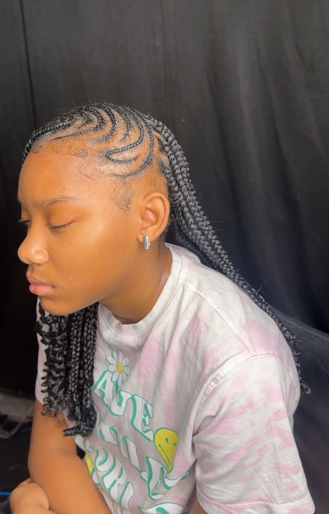 Kids Braid Style with Weave Age8-12