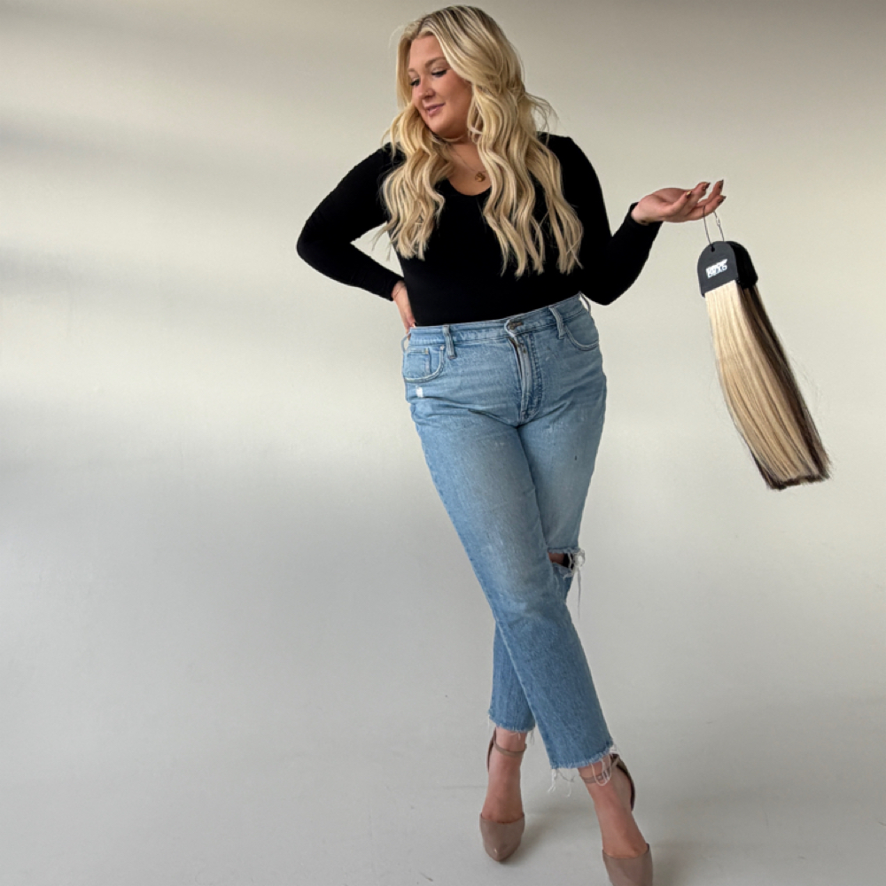 Hair Extension Consultation at Superior Blonde Salon in Superior, CO