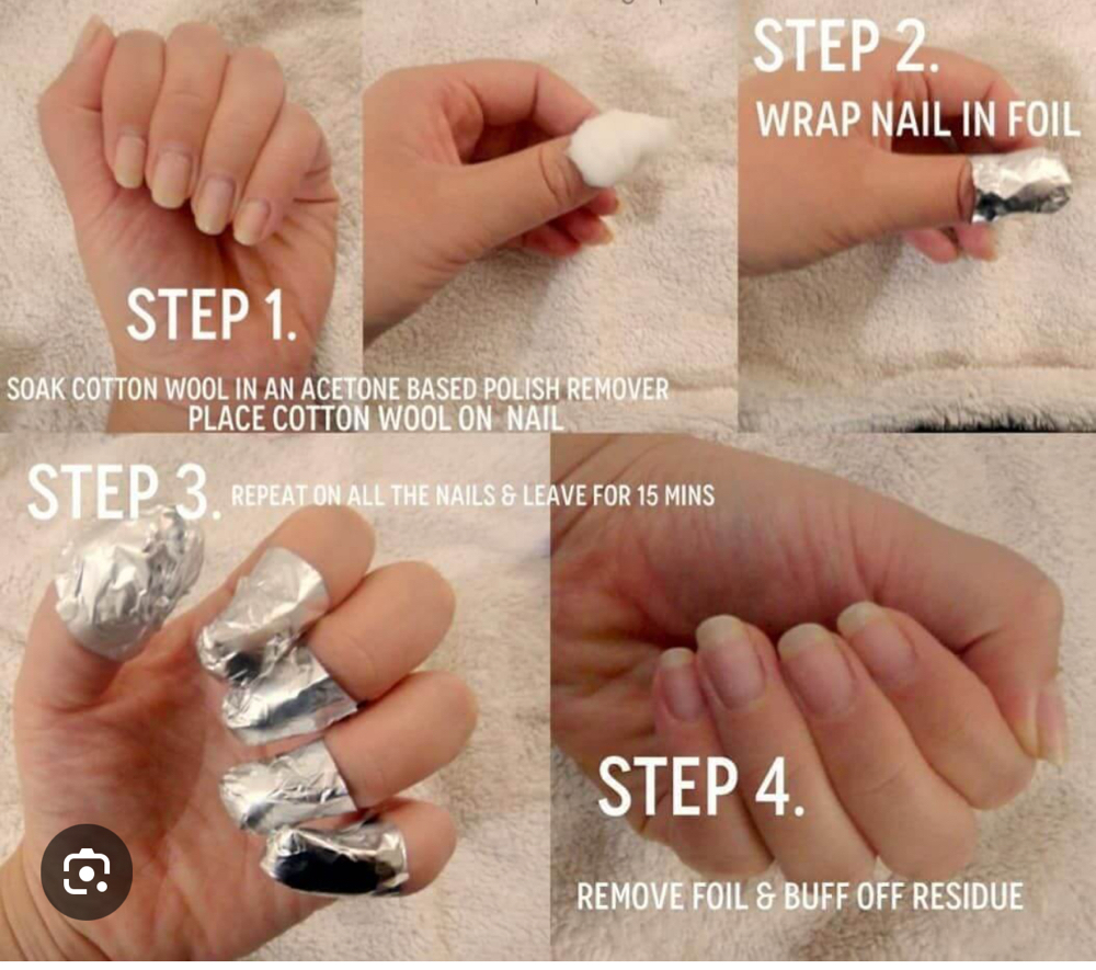 Remove Poligel Or Acrylic Only